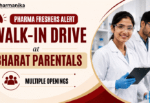 Freshers Job at Bharat Parentals | Apprenticeship Opportunity for Pharmacy Graduates B Pharm apprenticeship
