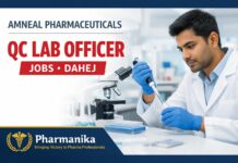 QC Lab Officer at Amneal Dahej | B.Pharm 1-4 yrs QC Lab Officer at Amneal Dahej | B.Pharm 1-4 yrs