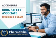 Drug Safety Associate at Accenture Chennai | Freshers 0–2 Years Drug Safety Associate at Accenture Chennai | Freshers 0–2 Years