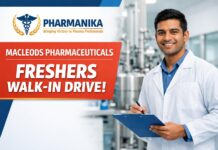 Freshers Job at Macleods Pharmaceuticals | Pharmacy Graduates Eligible Freshers Job at Macleods Pharmaceuticals | Pharmacy Graduates Eligible