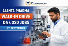 Ajanta Pharma Opens Walk-in Drive | Multiple Openings Available Ajanta Pharma Baddi Walk-In QA / OSD Mfg Packing / Liquid Dosage | Sun 6 Sep