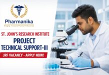Project Technical Support-III (ICMR Flu Vaccine) at SJRI Bengaluru Project Technical Support-III (ICMR Flu Vaccine) at SJRI Bengaluru