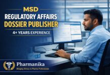 MSD Regulatory Affairs Regional Dossier Publisher | 4+ Yrs Hyderabad MSD Regulatory Affairs Regional Dossier Publisher | 4+ Yrs Hyderabad