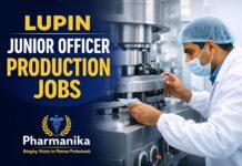 Lupin Junior Officer Production | 2-5 Yrs Nagpur Lupin Junior Officer Production | 2-5 Yrs Nagpur