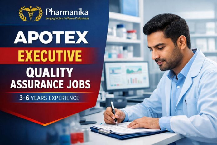 Apotex Executive Annual Product Quality Reviews | 3-6 Yrs Mumbai Apotex Executive Annual Product Quality Reviews | 3-6 Yrs Mumbai
