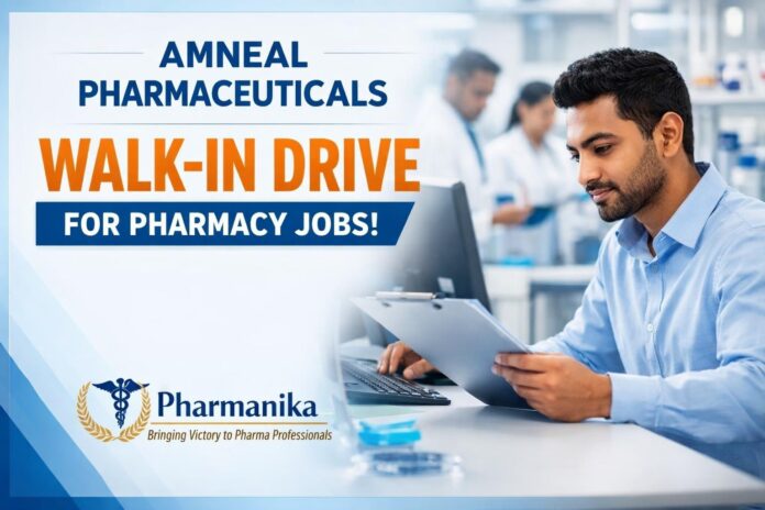 Amneal Hiring Pharmacy Graduates | Walk-in Drive for Multiple Roles Amneal Hiring Pharmacy Graduates | Walk-in Drive for Multiple Roles