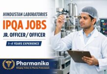 Hindustan Laboratories Palghar Jr Officer/Officer IPQA | 1–4 Yrs Hindustan Laboratories Palghar Jr Officer/Officer IPQA | 1–4 Yrs