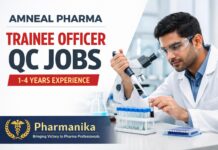 Amneal Ahmedabad Trainee Officer Quality Control Lab | 1–4 Yrs B.Pharm Amneal Ahmedabad Trainee Officer Quality Control Lab | 1–4 Yrs B.Pharm
