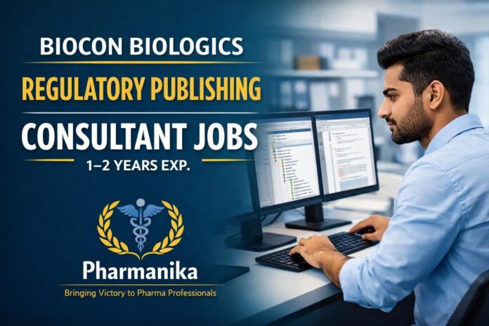 Biocon Biologics Bengaluru Consultant Regulatory Publishing | 1–2 Yrs eCTD DocuBridge Biocon Biologics Bengaluru Consultant Regulatory Publishing | 1–2 Yrs eCTD DocuBridge