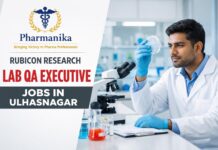Rubicon Research Hiring Pharmacy Graduates | QA Executive Role Lab QA Executive at Rubicon Ulhasnagar | Specs/SOP/OOS