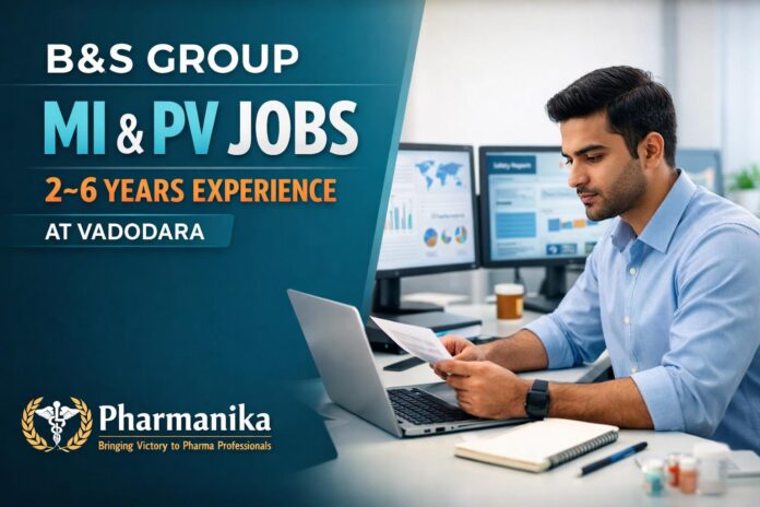 B&S Group Vadodara MI & PV Associate | 2–6 Yrs