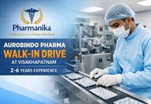Aurobindo Pharma Hiring Pharmacy Graduates | Walk-in interview for Production & Packing Roles Aurobindo Pharma Walk-In Production & Packing | Unit XV Visakhapatnam | 2–6 Yrs | 12–13 Sep Indore