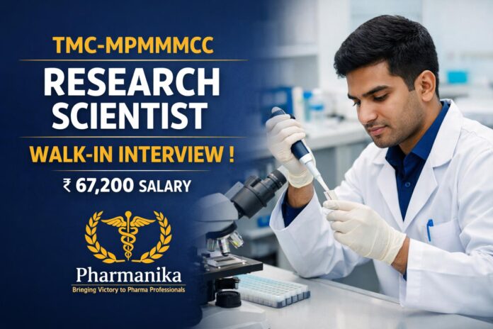 Govt Job at TMC-MPMMMCC | Walk-in Interview for Research Scientist Role