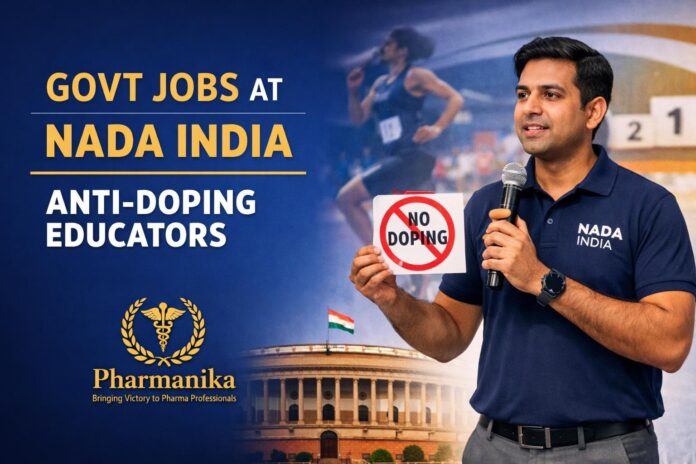 Govt Job at NADA | Pharmacy Graduates