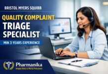 Product Quality Complaint Triage Specialist at BMS Hyderabad | Min 3 Yrs Product Quality Complaint Triage Specialist at BMS Hyderabad | Min 3 Yrs
