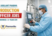 Officer-Production at Jubilant | Roorkee | 3+ Years Officer-Production at Jubilant | Roorkee | 3+ Years