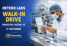 Walk-in at Hetero Unit-V Jadcherla | Production Packing QC | 5 Sep Walk-in at Hetero Unit-V Jadcherla | Production Packing QC | 5 Sep