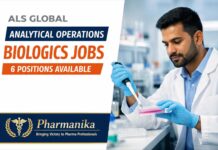 ALS Global Genome Valley Analytical Operations Biologics | 2–6 Yrs ALS Global Genome Valley Analytical Operations Biologics | 2–6 Yrs