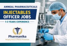 Manufacturing Injectables Officer/Senior Officer at Amneal Ahmedabad | B.Pharm 1-3 yrs Manufacturing Injectables Officer/Senior Officer at Amneal Ahmedabad | B.Pharm 1-3 yrs