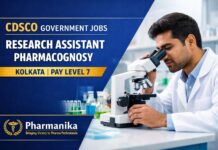 CDSCO Hiring Pharmacy Graduates | Research Assistant (Pharmacognosy) Role CDSCO Hiring Pharmacy Graduates | Research Assistant (Pharmacognosy) Role