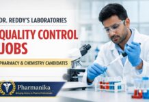 Quality Control Job at Dr. Reddy’s Labs | Pharmacy Candidates Eligible Quality Control Job at Dr. Reddy’s Labs | Pharmacy Candidates Eligible