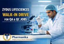 Zydus Hiring Pharmacy Graduates | Walk-In Interview for Multiple Roles Zydus Lifesciences Walk-In Interview 2026 for QA & QC Roles
