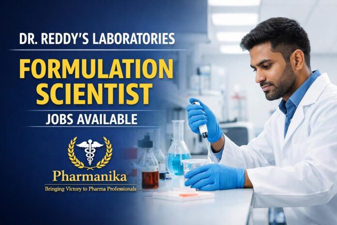 Dr Reddy Hiring Pharmacy Graduates | Scientist role