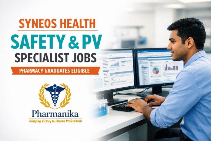 Safety & PV Specialist I Job at Syneos Health | Pharmacy Graduates Eligible