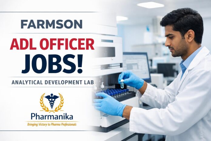Farmson Hiring Pharmacy Graduates | ADL Officer Role