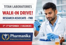 Walk-in at Titan Labs Navi Mumbai | Research Associate FND | 3–5 Sep Walk-in at Titan Labs Navi Mumbai | Research Associate FND | 3–5 Sep