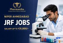 Junior Research Fellow at Govt NIPER | Pharmacy Graduates Eligible Junior Research Fellow at Govt NIPER | Pharmacy Graduates Eligible