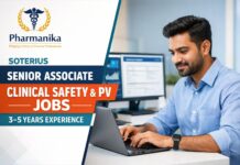 Pharmacovigilance Job at Soterius | Pharmacy Graduates Eligible Senior Associate Clinical Safety & PV at Soterius Noida | 3–5 Yrs