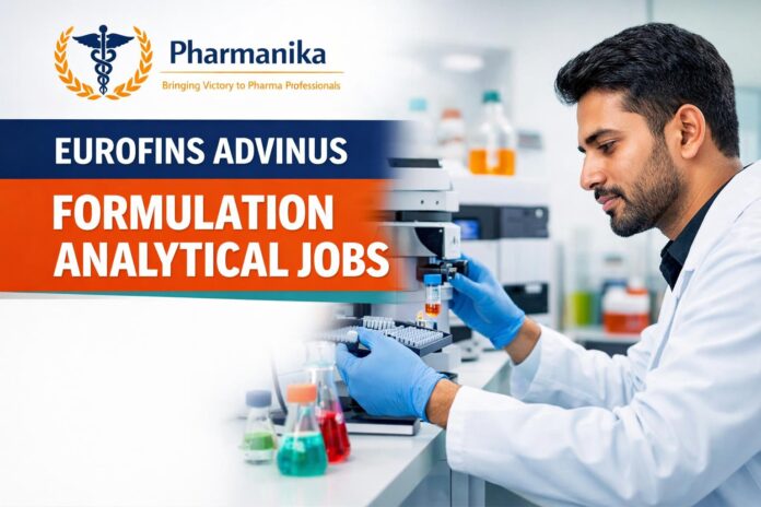Eurofins India Advinus | Associate – Formulation Analytical