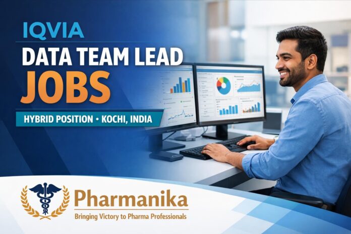 IQVIA Hiring Pharmacy Graduates | Data Team Lead Associate Role