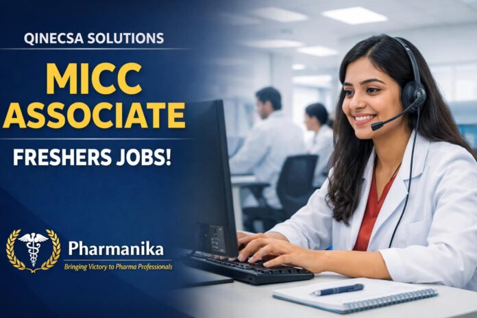 MICC Associate Job at Qinecsa Solutions | Pharmacy Graduates Apply