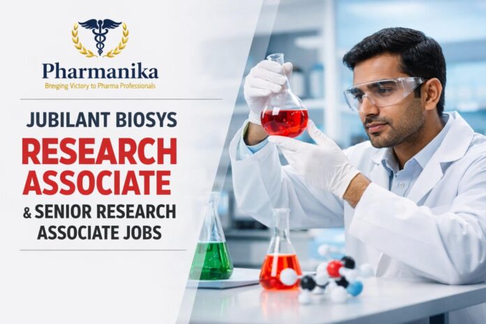 Research Associate/Senior Research Associate Positions at Jubilant Biosys