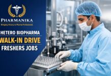 Freshers Job at Hetero | Walk-in Interview for Production Filling Role Freshers Job at Hetero | Walk-in Interview for Production Filling Role