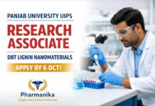 Research Associate at Panjab University UIPS | DBT Lignin Nanomaterials | Apply by 6 Oct Research Associate at Panjab University UIPS | DBT Lignin Nanomaterials | Apply by 6 Oct