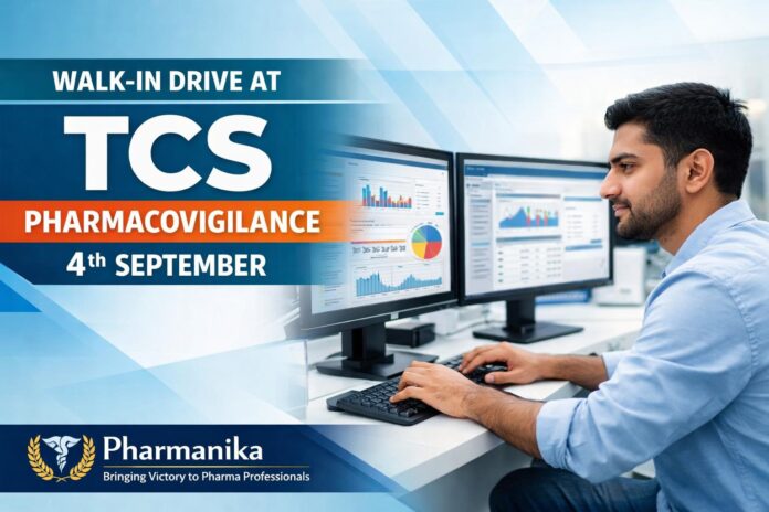 Pharmacovigilance Walk-in at TCS Thane | 4 Sep Pharmacovigilance Walk-in at TCS Thane | 4 Sep