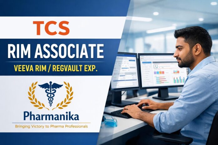 RIMS Associate at TCS Bengaluru | Veeva RIM / RegVault 1+ Yr