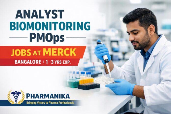 Analyst Biomonitoring PMOps at Merck Bangalore | 1–3 Yrs