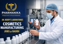 Team Member Manufacturing Cosmetics at Dr Reddy Baddi | 2–7 Yrs Team Member Manufacturing Cosmetics at Dr Reddy Baddi | 2–7 Yrs