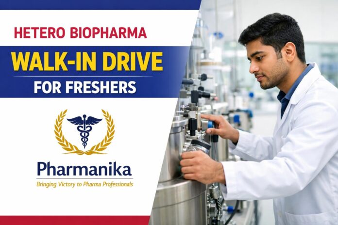 Walk-In API Units Freshers Quality/Prod/SMT/Eng at Hetero | Freshers