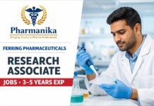 Research Associate Job at Ferring | Pharma Candidates – Apply Research Associate Analytical Development at Ferring Hyderabad | 3–5 Yrs