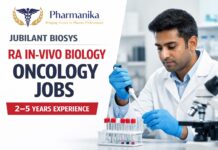 Research Associate Job at Jubilant Biosys | Pharmacy Candidates – Apply RA In-Vivo Biology (Oncology) at Jubilant Biosys Bengaluru | 2–5 Yrs