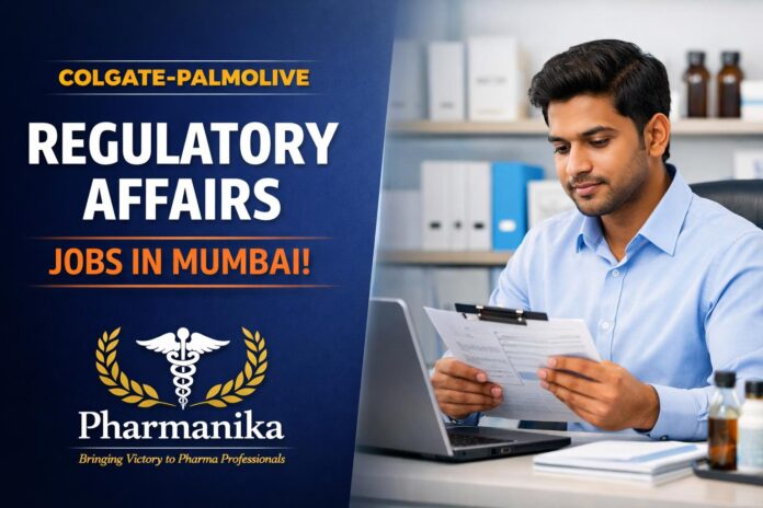 Regulatory Affairs job at Colgate-Palmolive | Pharmacy Graduates Eligible Regulatory Affairs job at Colgate-Palmolive | Pharmacy Graduates Eligible