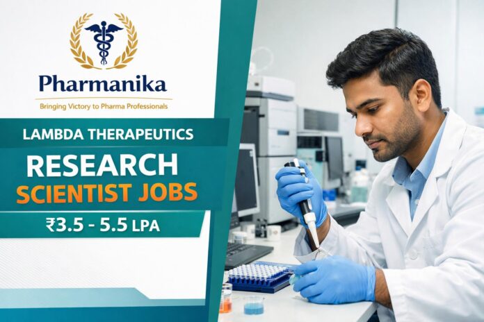 Research Scientist Job at Lambda Therapeutics | Pharmacy Graduates | Apply Online Research Scientist Job at Lambda Therapeutics | Pharmacy Graduates | Apply Online