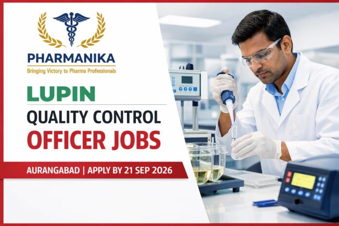 Quality Control Job at Lupin | Pharmacy Graduates Eligible