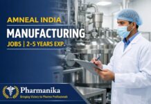 Officer, Manufacturing Process Operations at Amneal India | 2-5 years Officer, Manufacturing Process Operations at Amneal India | 2-5 years