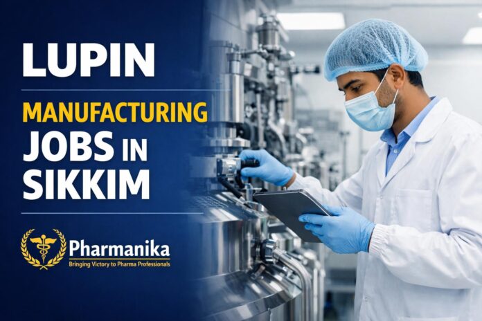 Lupin Hiring pharmacy Graduates | Manufacturing & Production role